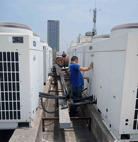 新荣中央空调制热和不制冷系统维修方法